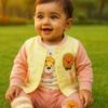 Kids 3pc upper dress (3months-to-4years)