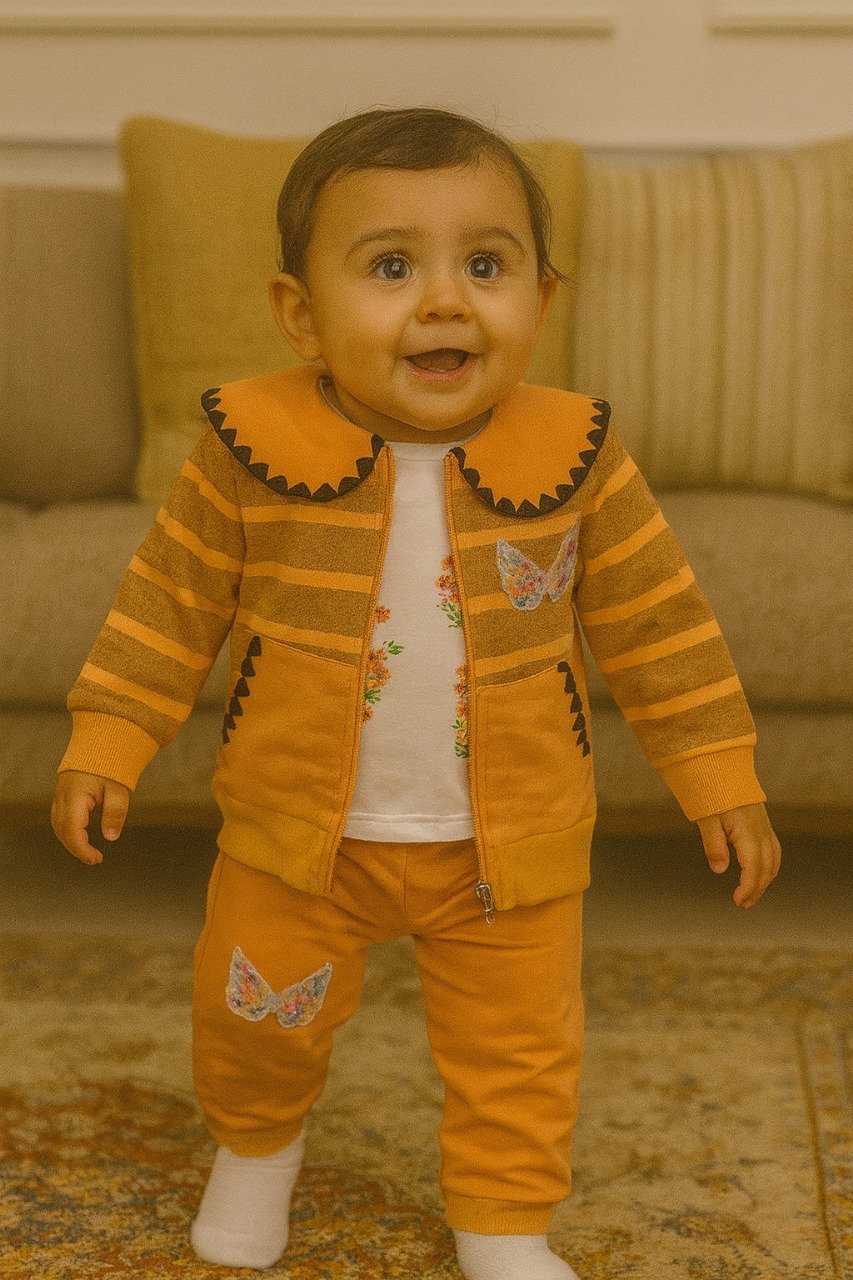 Baby girl stylish 3pc upper dress (1-to-4years) - Image 2