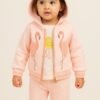 Kids 3pc Hooded upper embroidered dress (3months-to-9months)