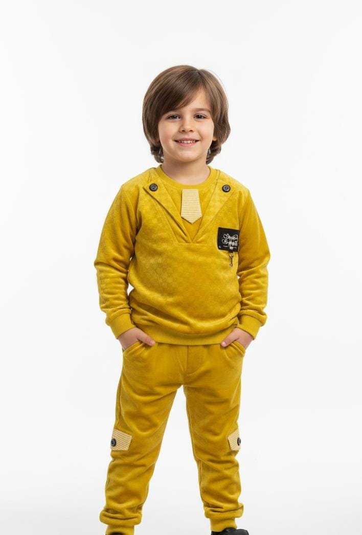 Velvet coat neck sweatshirt dress - Image 2