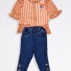 Printed Chiffon Top with Pants (1-to-4 year)
