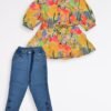 Girls Printed Top & Jeans (1-to-4 year)