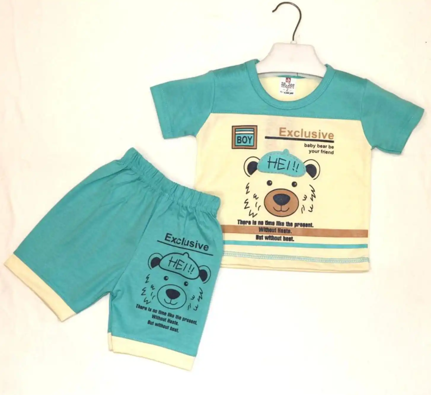 Exclusive Bear Print Summer Shorts Set (6-to-18 months)