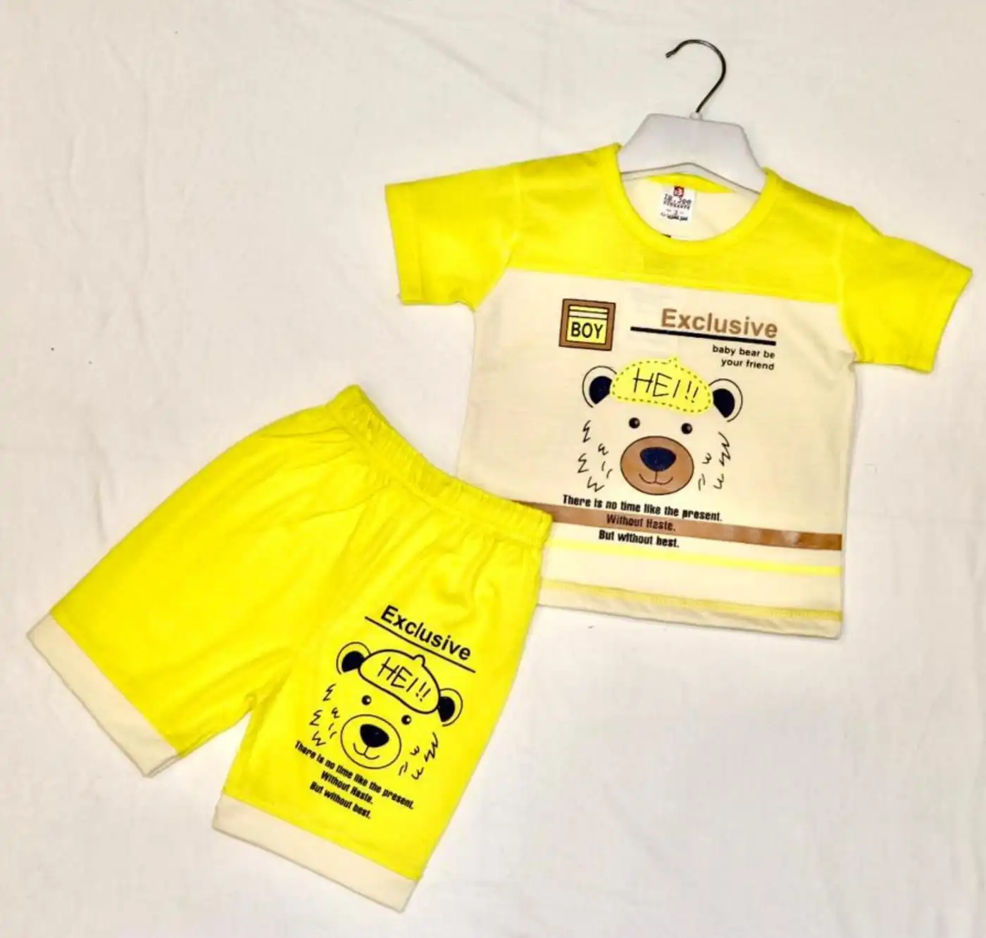 Exclusive Bear Print Summer Shorts Set (6-to-18 months) - Image 2
