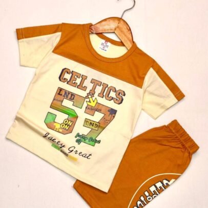 CELTICS Print Kids Summer Outfit (2-to-6years)