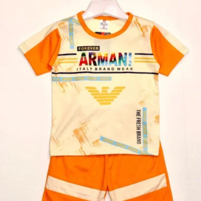 Boy's Printed T-shirt and Shorts Set (2-to-6years)